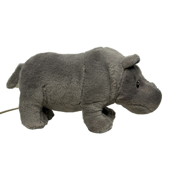 Aurora Eco Nation Plush Rhinoceros Stuffed Animal Gray Rhino Eco Friendly 6x11in - Picture 2 of 5